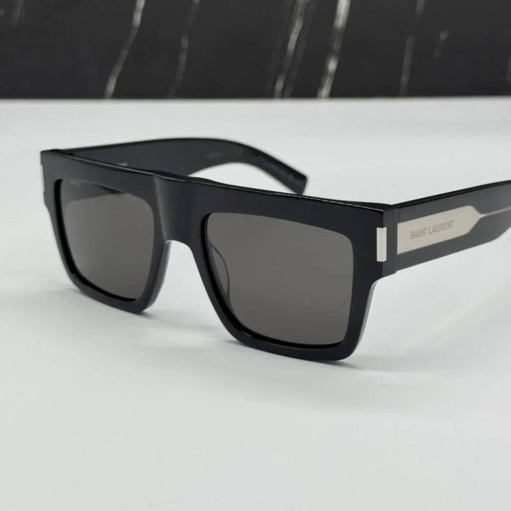 NEW SL628 001 SAINT LAURENT SQUARE BLACK UNISEX SL 628 001 SUNGLASSES